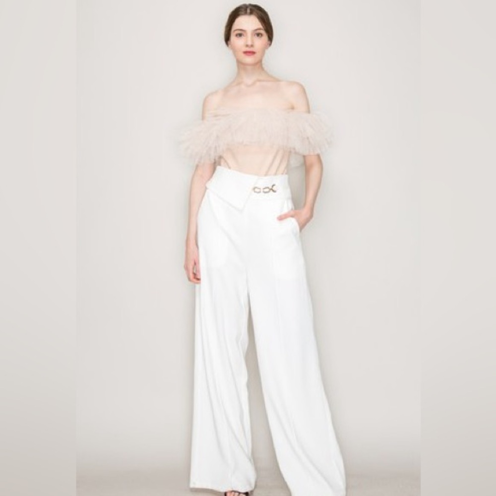 Tulle Ruffle Trim Bodysuit - Picture 10 of 10